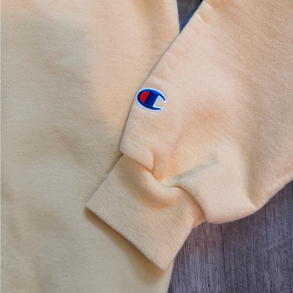 Vintage Champion Purdue Yellow Sweatshirt Crew Neck Loungewear Unisex Size S - Picture 4 of 8